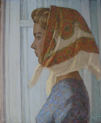 У окна. (Портрет Ирины Тарховой) 1968. Près de la fenêtre. (Portrait d'Irina Tarkhova)